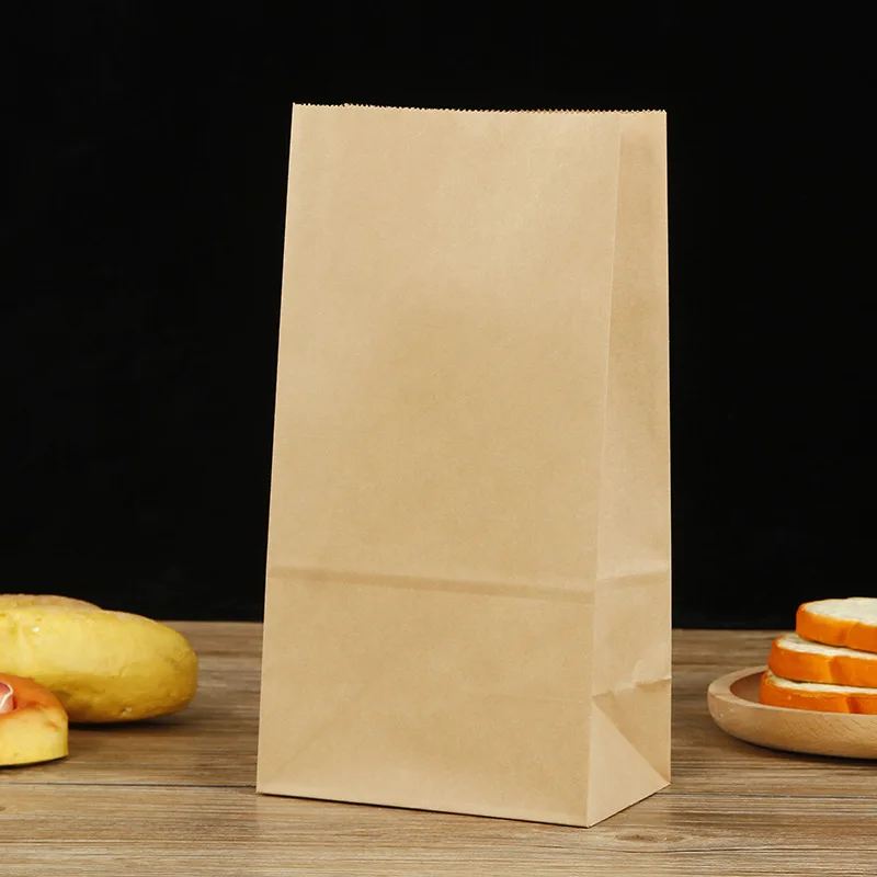 Custom Logo White Food Grade Grease Sandwich Resistant Coated Wax Lined Paper Bags For Bakery Cookies Snacks French Fries