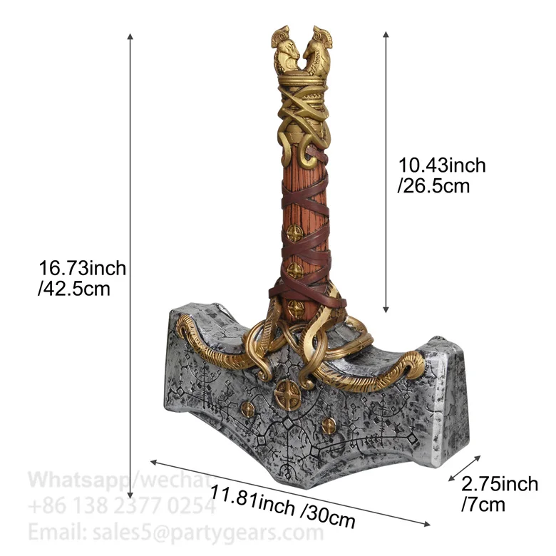 Halloween Christmas Gifts Costume Cosplay Props for God-War Axe Pu Foam Leviathan Kratos Axes Weapon