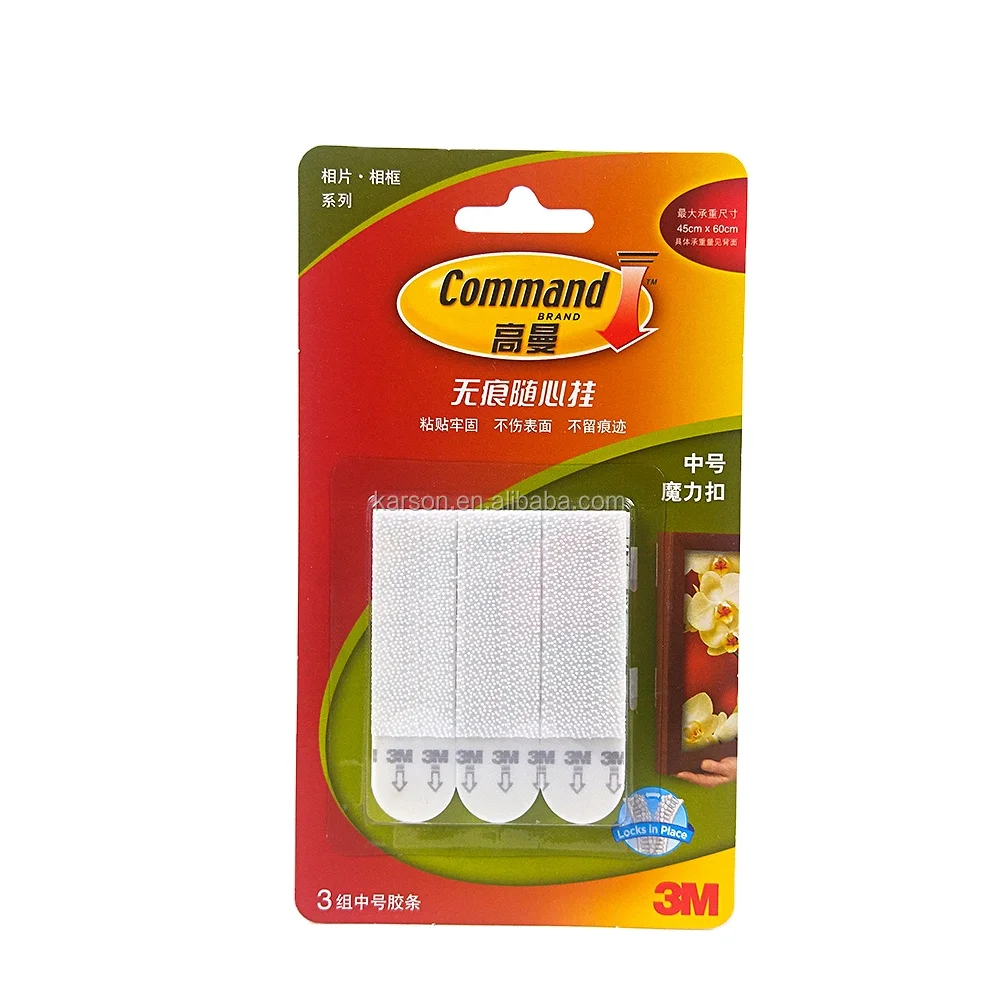 3M Comm and Picture Hanging Strips 7CM*1.9CM Comm and Damage-Free Hook Strip Comm and Inter Locking Strips