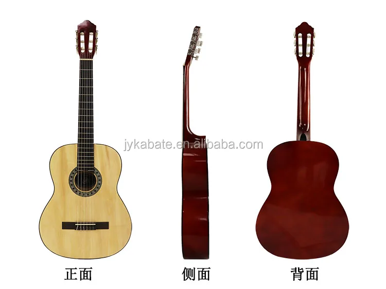 39 inch Nylon string Basswood Classical Guitars Practice Student Acoustic Guitar