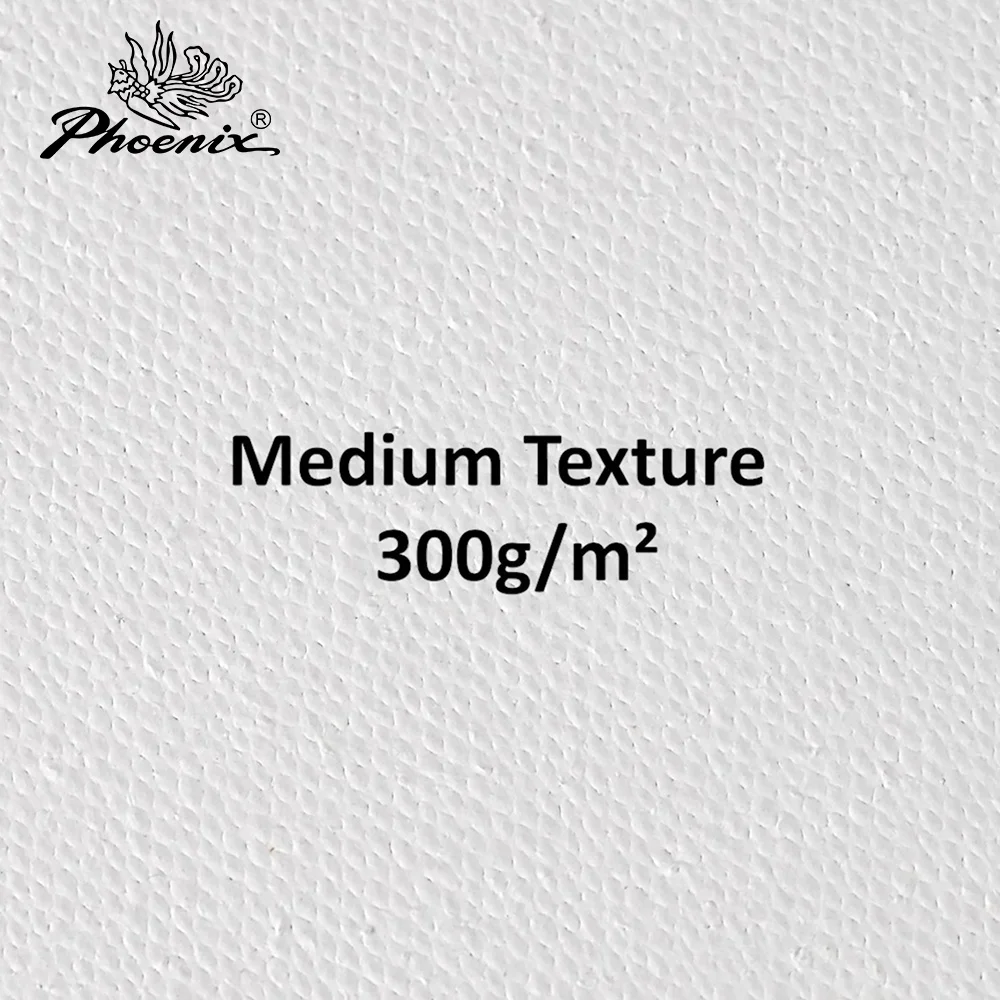 Phoenix 300g 12X16in Medium Texture Studio Grade Recycled Cotton Blank Painting Canvas Panel