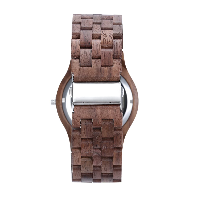 SOPEWOD Hot Sale Minimalist Chronograph Men Wrist Wooden Watches Mechanical Movement Watches