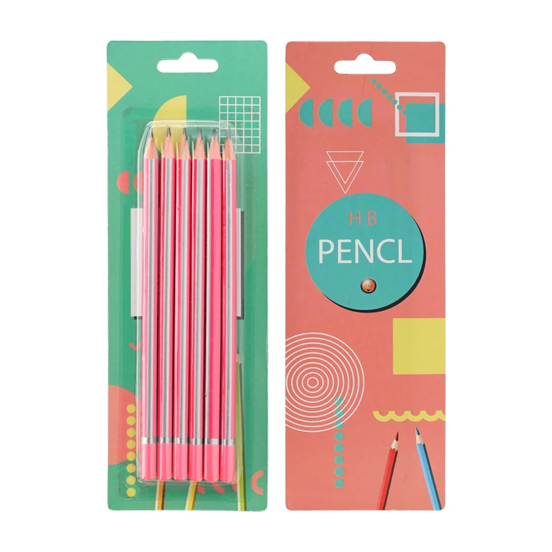 
High Quality cheap custom logo HB 2B pencil with eraser 