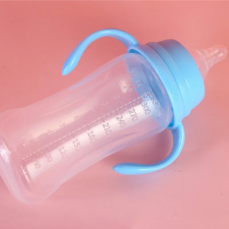 Processing plastic feeding supplies PP milk bottle manufacturer food grade wholesale 330 ml wide mouth milk bottle