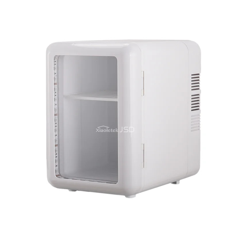 Высококачественный портативный 4L небольшой холодильник для ухода за кожей хранения макияжа напитки мини-холодильник с прозрачной дверью и светом