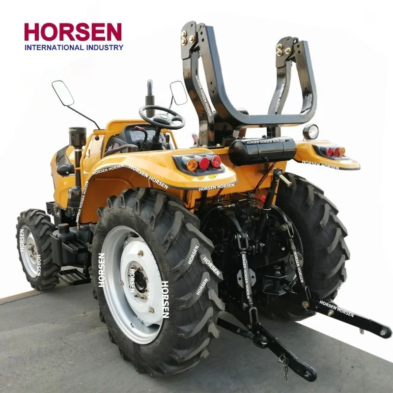 Трактор HORSEN 4wd 80 л.с. 90 904 сельскохозяйственные КОЛЕСНЫЕ ТРАКТОРЫ с кабиной переменного тока фронтальный погрузчик цена на продажу сделано в Китае
