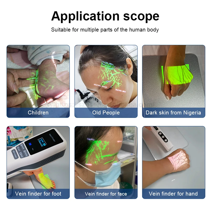 Adult Vet Medical Projection Infrared Vein Viewer Vascular Detector Illuminator Handheld Portable Vein Finder