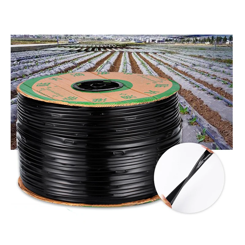 China Dripline With Emitter Inlaid Flat Irrigation Pipe Drip Tape Line Product For Park Fog