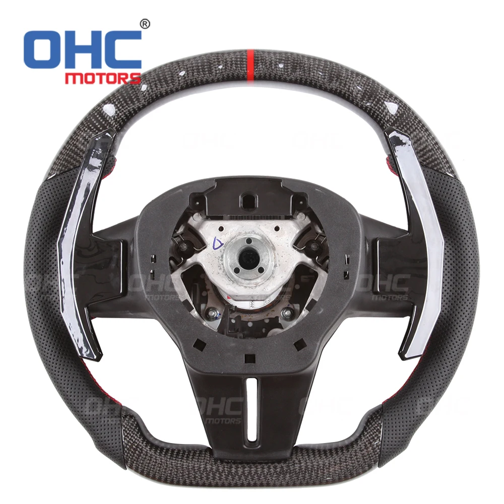 Carbon Fiber Steering Wheel Assembly Upgrade to NEW GTR Compatible With Nissan 2007-2020 GTR R35 Skyline R34