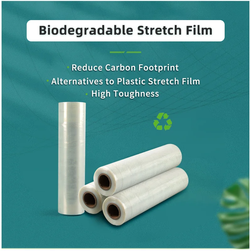 Factory direct biodegradable materials stretch shrink film pallet wrap