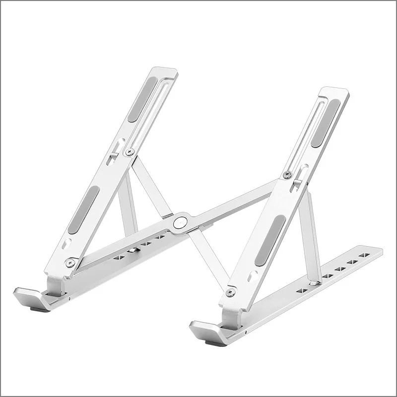 High Quality Aluminum Ergonomic Foldable Portable Adjustable Laptop Stand Riser for Bed