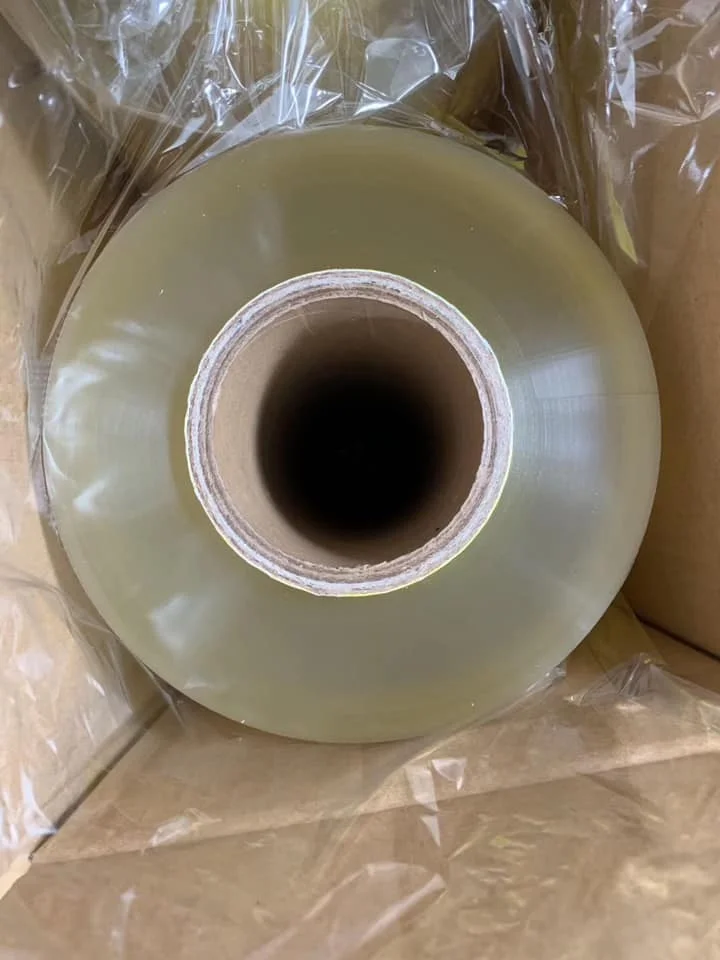 Microwave Plastic Film Cling Stretch Wrap Roll 40CM  1500M Jumbo Roll Food Grade PVC Mushroom Cling Film