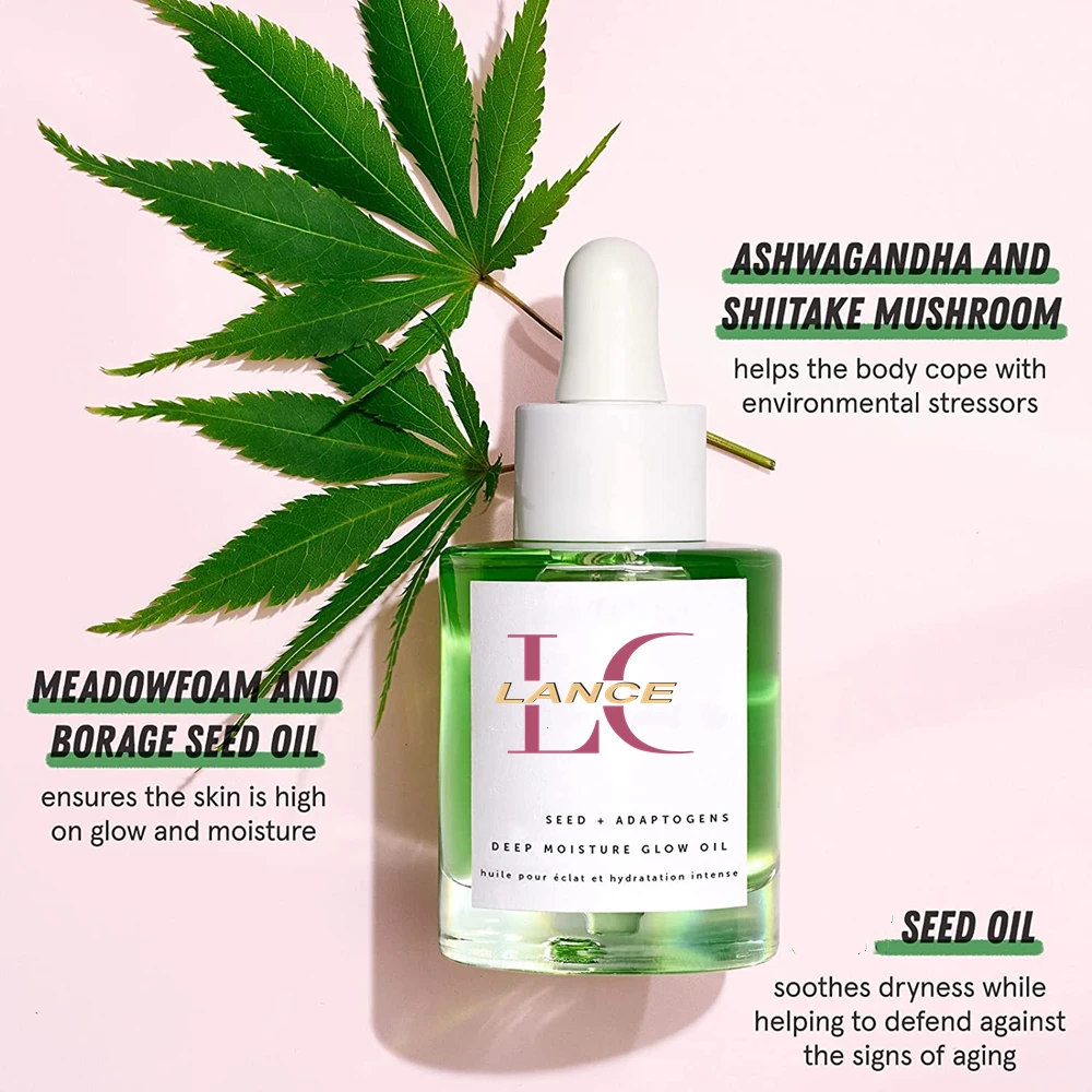 Korean Private Label Natural Organic Lightweight Soothing Brightening Deep Moisture Glow Oil Face Body Skin Care Oil