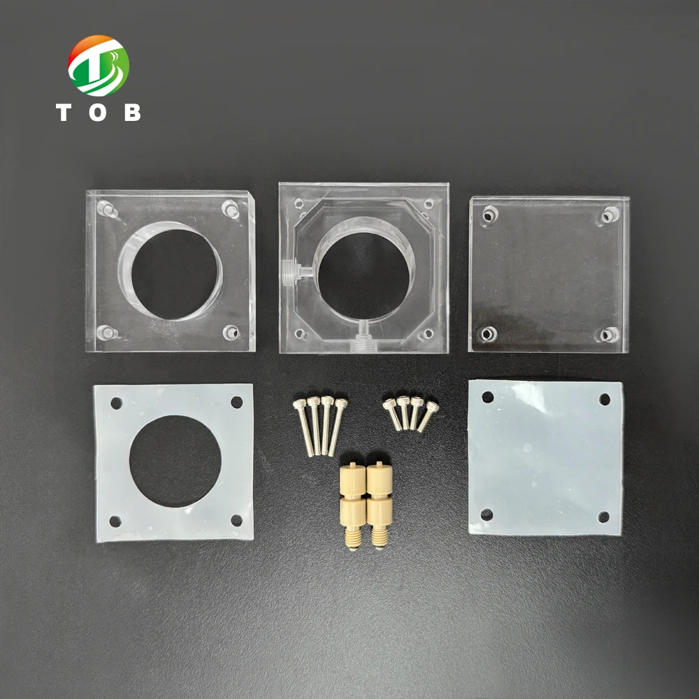 TOB China Lithium Battery Testing Equipment Zinc Air Flow Button Cell Battery Testing Device Electrolysis Cell