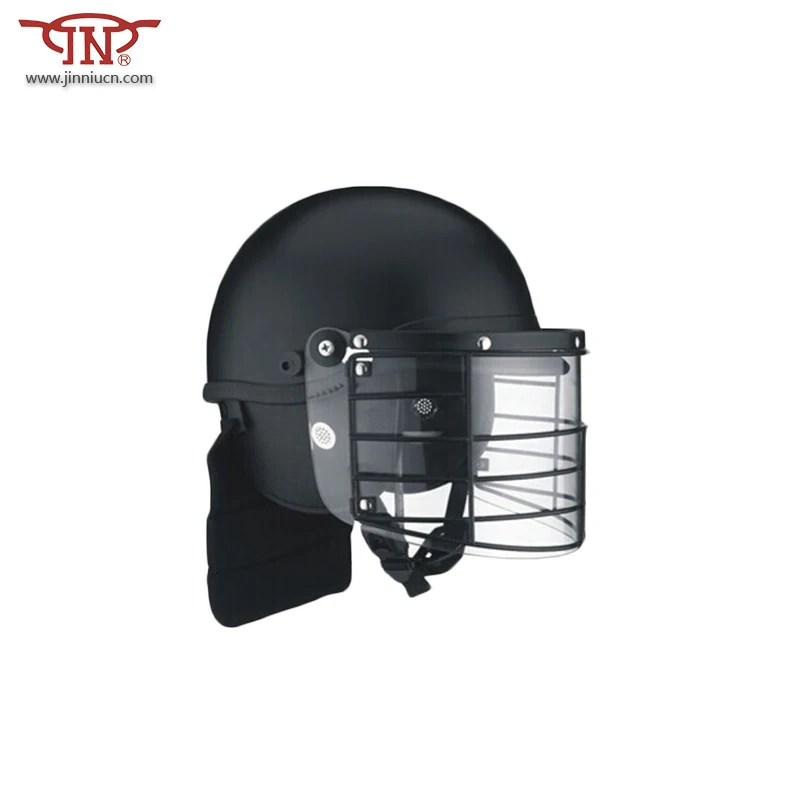 Riot protective equipment riot control helmet with grill riot gear