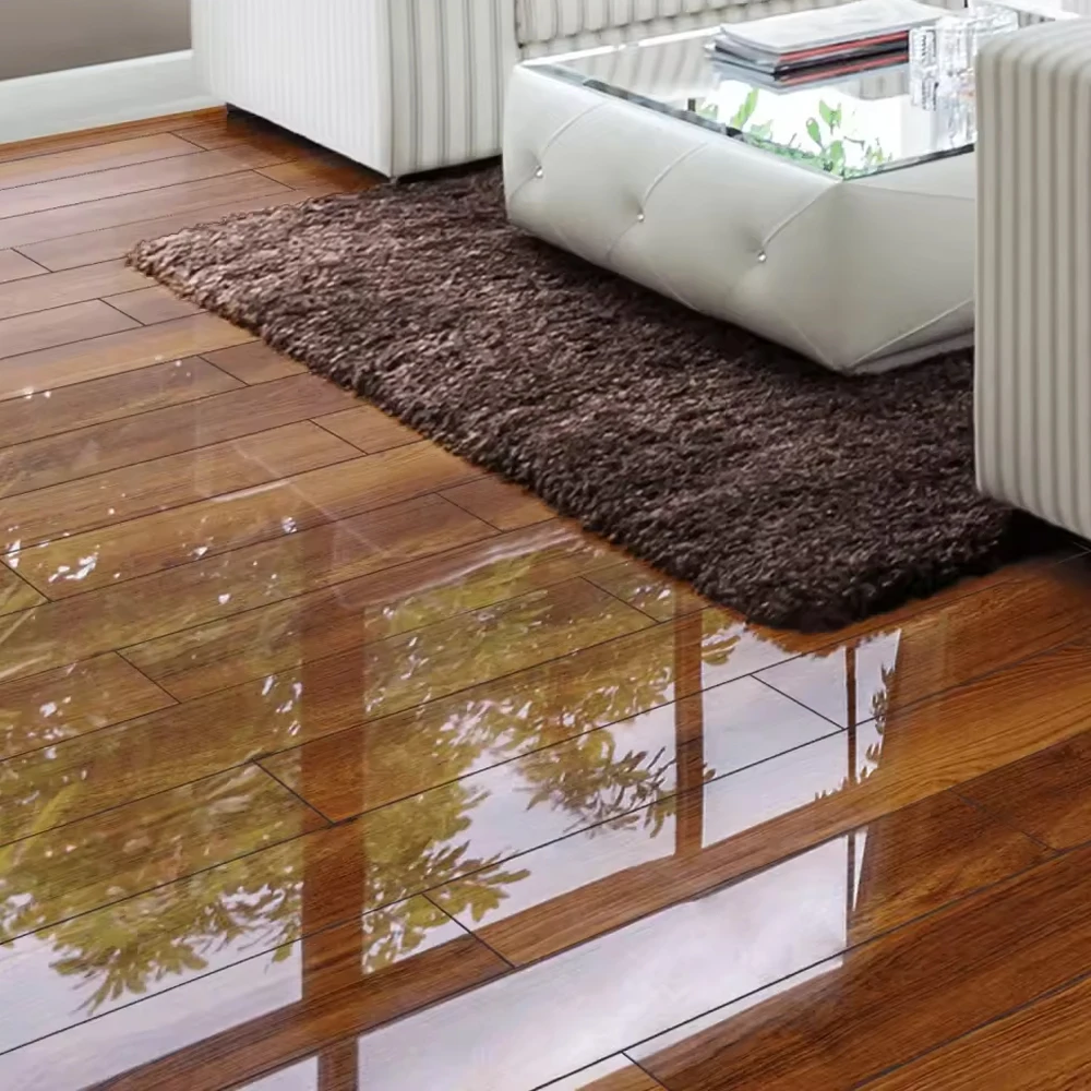 Water Resistant Waterproof Wooden Lamin Floor AC3 Ac4 AC5 AC6 12mm 8mm HDF Glossy Class Very Shiny Laminate Flooring For Sale
