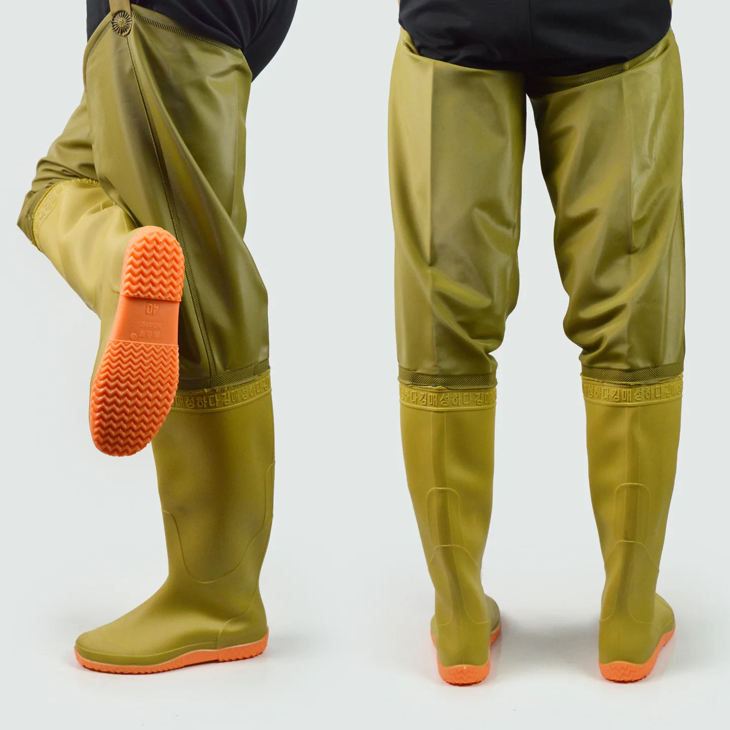 Wholesale High Quality Pvc Material Lightweight Hip Boot for Fishing Hunting Farming Gardening Mining Washing