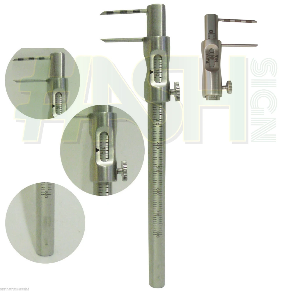 Dental Implant Teeth Size Measure Micro Boley Gauge Restorative VDO Ruler Gauges / Micro Boley Gauge For Intraoral Measurements