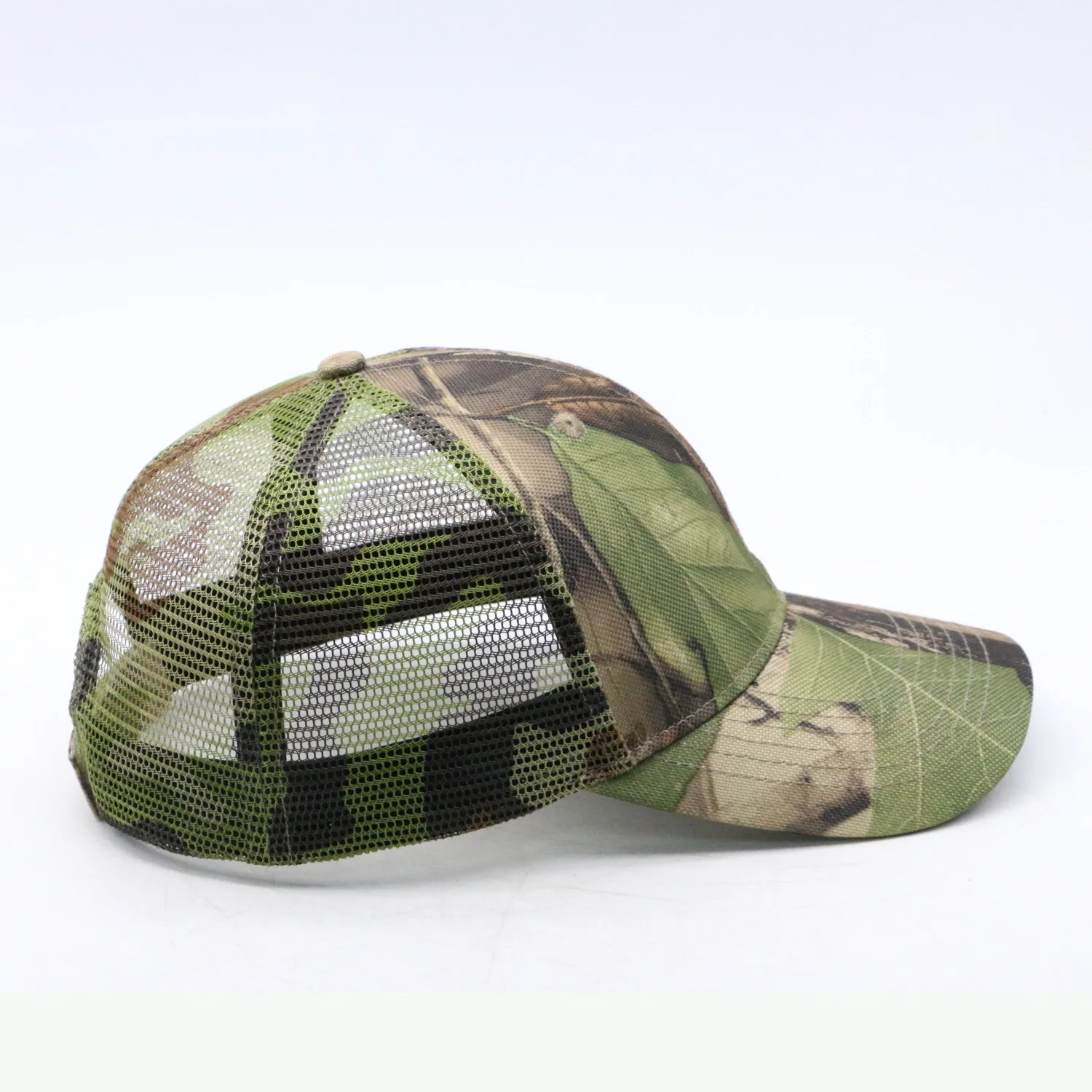 Custom 5 panel rope hats camouflage sublimation printing cap camo foam trucker hat for men
