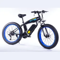 The cheapest price Electric Bicycle 48V 350W Motor 13AH Mountain Ebike 7 Speeds 26 inch Fat Tire Road Bicycle Snow Bike