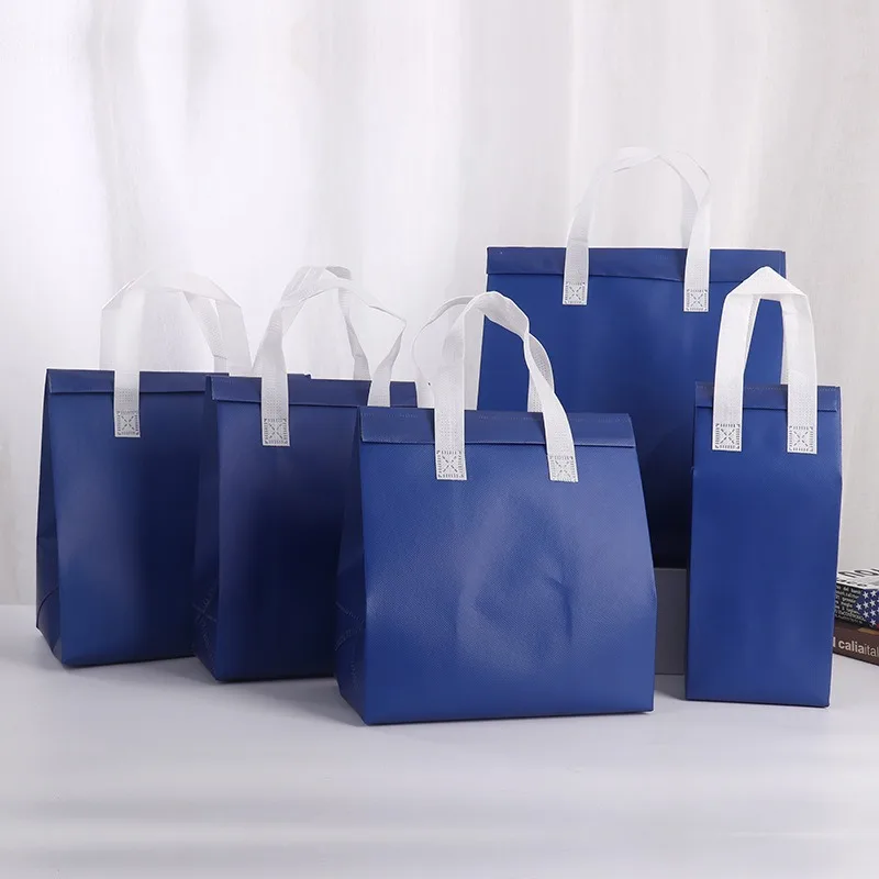 Custom Printed Logo Non-Woven cooler cooling bag Thermal takeaway bag insulated Insulation Lunch Food Delivery Bag for Keep Warm