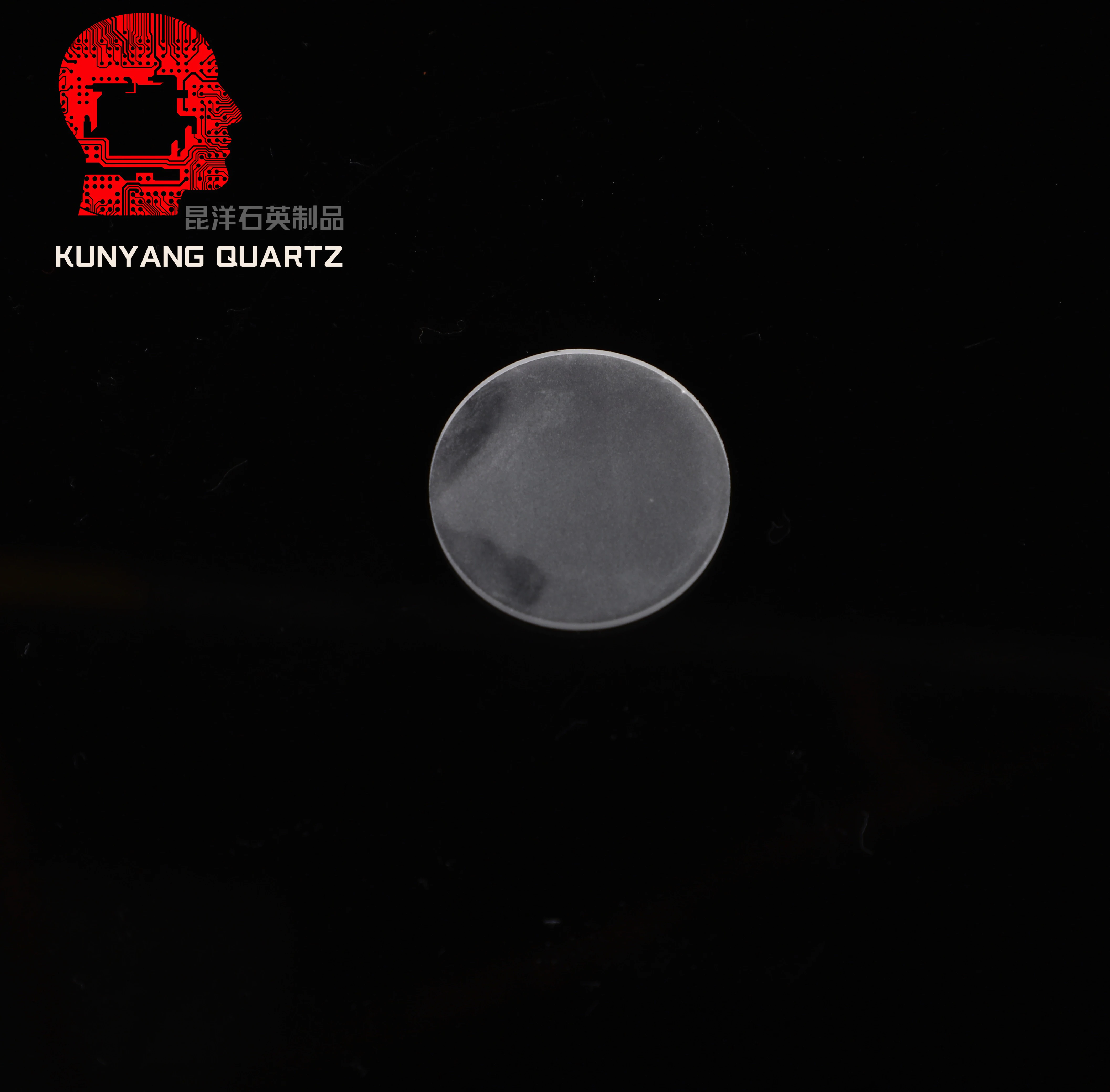 Round transparent quartz glass plate disc/ disk for heat observation window