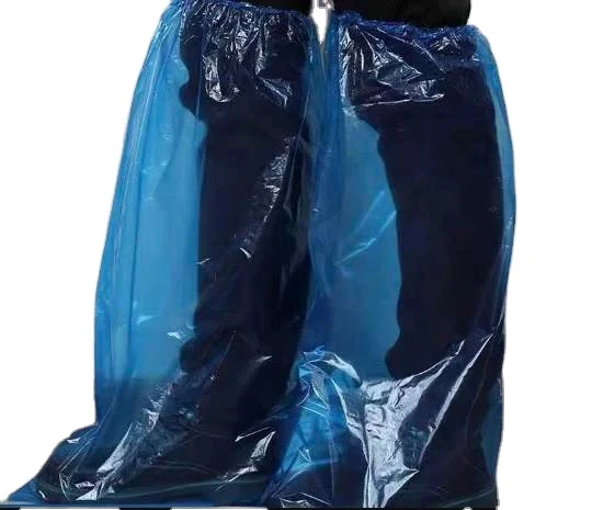 Durable Waterproof PE Shoe Sleeve Disposable Plastic Protective Boot Cover