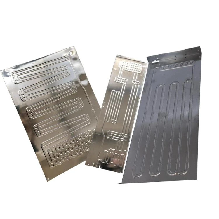 roll bond evaporator aluminum alloy car battery cooler air condition parts cold plate radiator