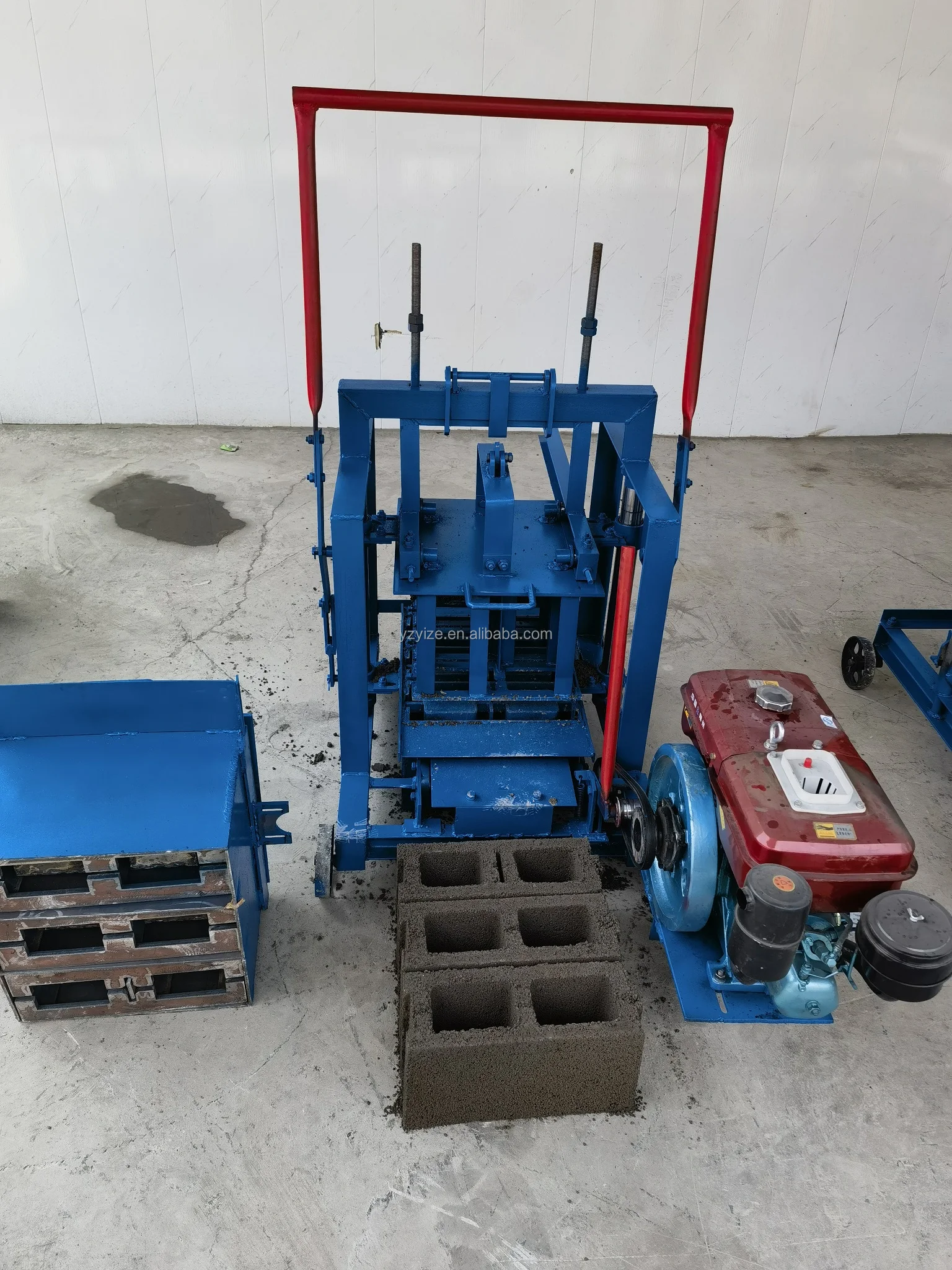 Small Mini Diesel Plastic Brick Machine Cheap Paving Brick Cement Hollow Brick Maker Machineconcrete Block Making Machine
