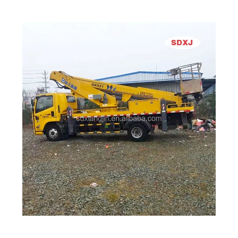 New Condition Diesel Fuel Manual Automatic Vehicle Platform Used 22 Meter Crane Basket High-Altitude Operation Aerial Work Truck