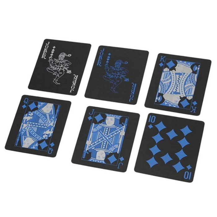 travel playing card entertainment game poker card custom gold red blue black silver waterproof custom logo poker playing card de