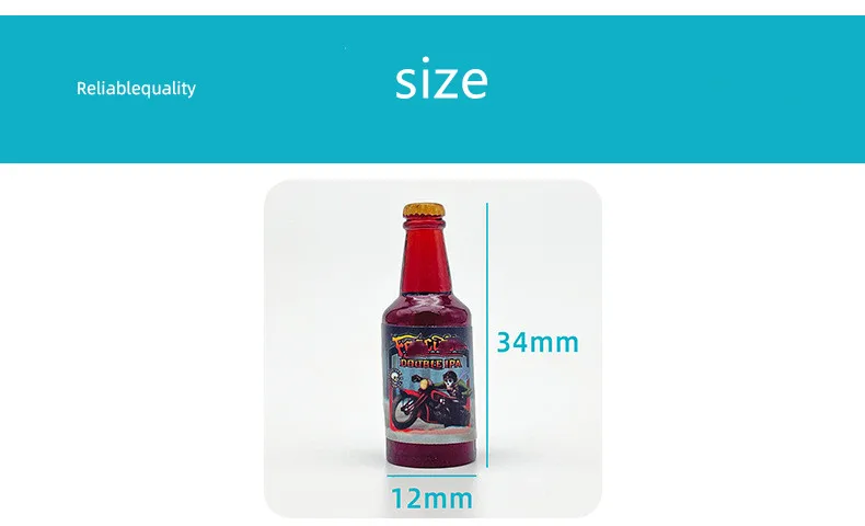 dollhouse miniature accessories mini handicraft beer bottle for doll and dollhouse decoration