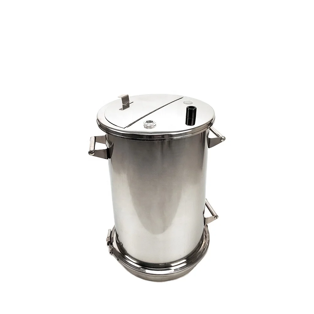 55 L stainless steel material powder coating hopper and bucket  for lab powder coating machine
