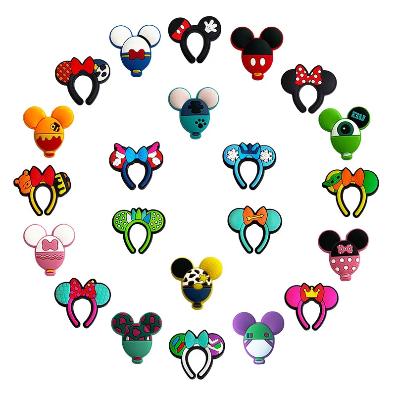 New Arrival Anime Cartoon Minnie Mouse Butterflies Croc Shoe Charms Crock Charms for Croc Shoe Decoration Wholesale