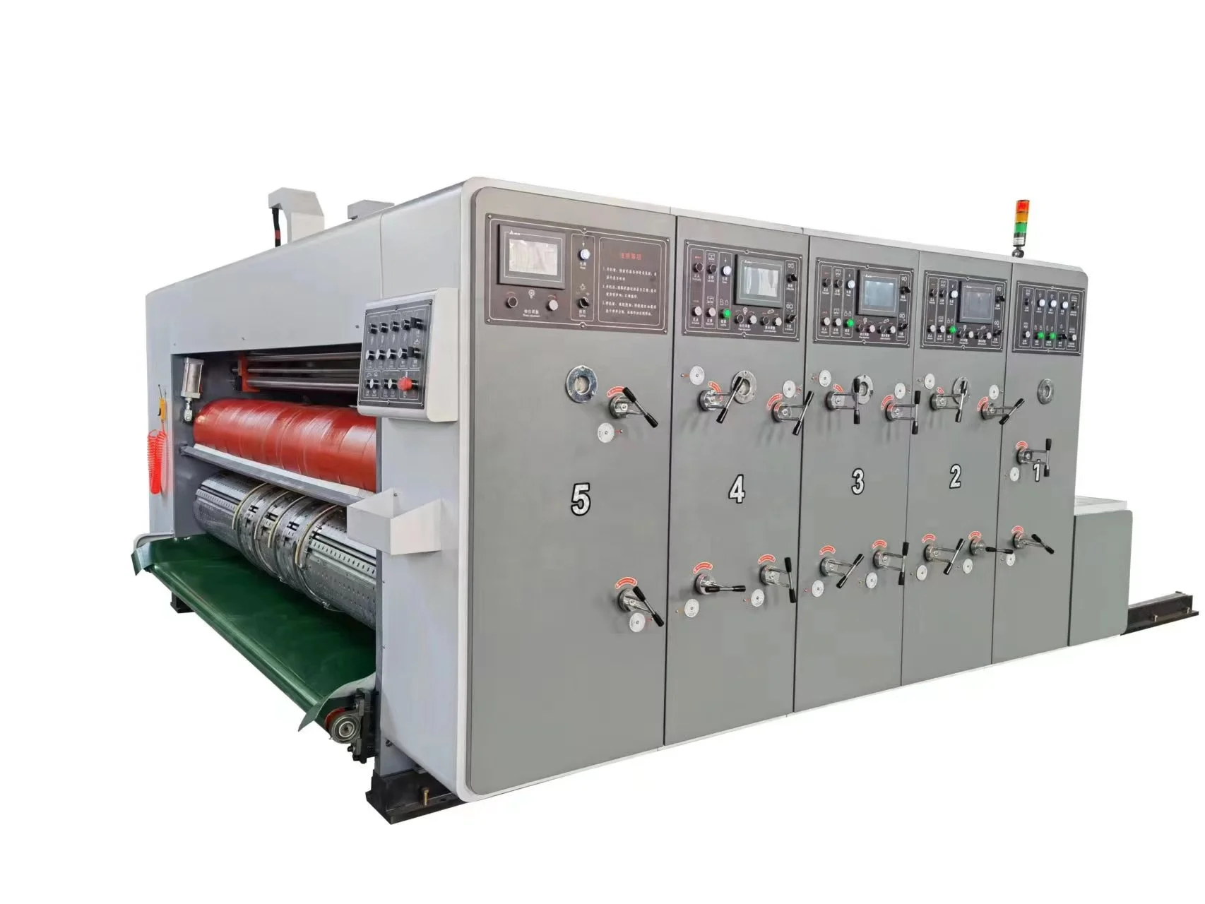 Automatic corrugated packing printing slotting folder gluer strapping machine manufacturer