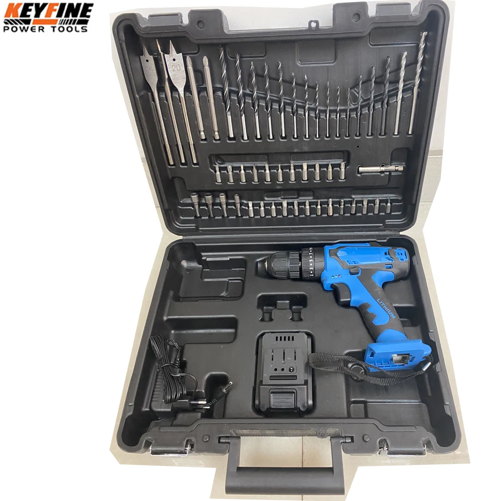 KEYFINE KF-6042L Бразилия, Лидер продаж, 50 шт. комплектов электроинструментов с литиевой батареей 12 В