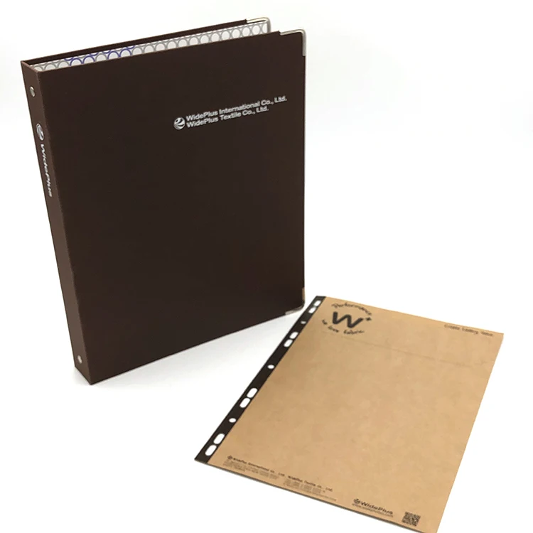 Factory Customized A4 Size Fabric Folder Metal Binding Ring Document Transportation Folder Design For Sample Fabric