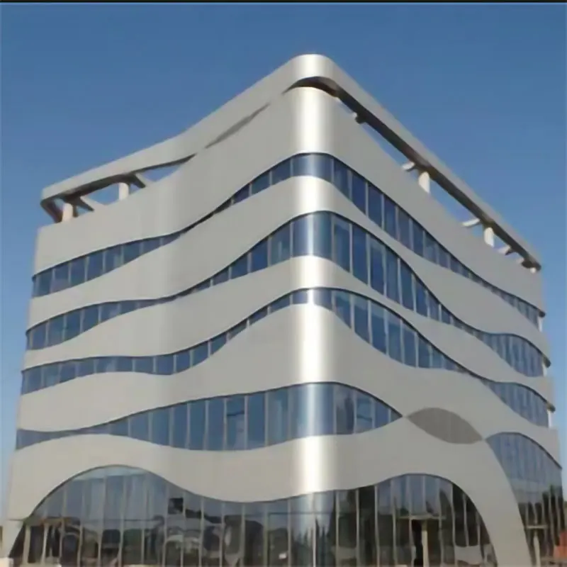 Decorative Aluminum Perforated Metal Facade Panel External Cladding Aluminum Curtain Wall