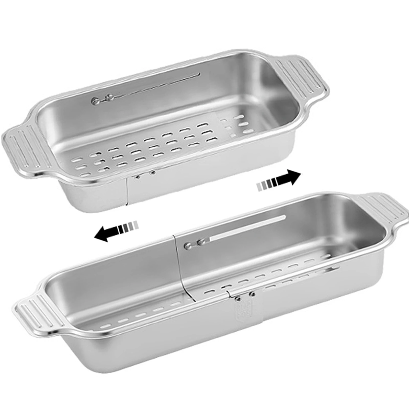 High Quality Kitchen Tools Collapsible Water Filter Rack Sink Strainers Telescopic Drain Basket Stainless Steel Basket