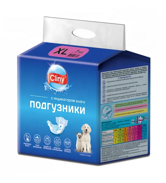 Подгузники Cliny, 15-30 кг, размер XL (7 шт.)