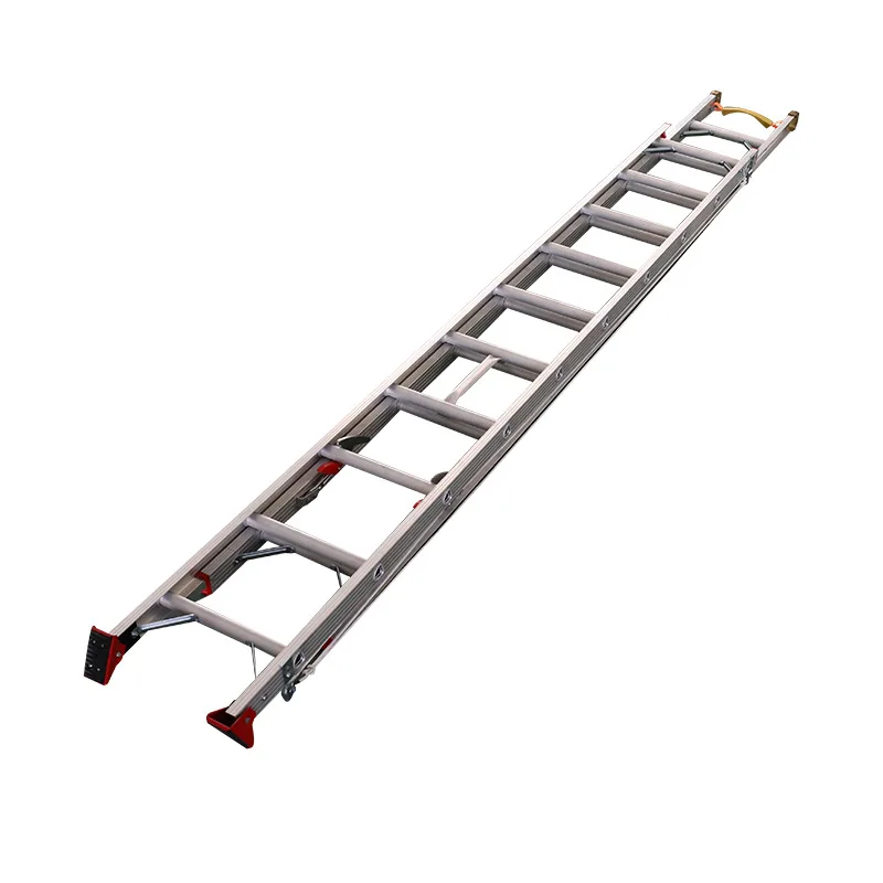 EN131 Escalera 28ft 300 lb 2 Sections Fire Escape Fiberglass Single Extension Ladder