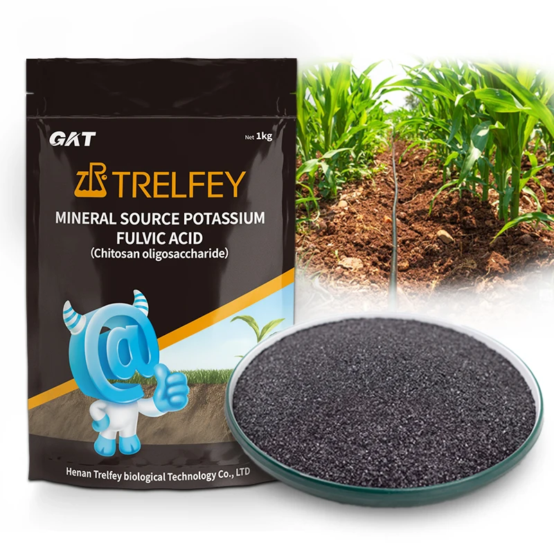 Water Soluble Organic Fertilizer Humic Fulvic Foliar Fertilizer for Watermelon