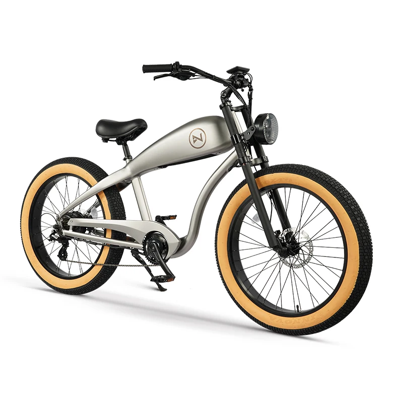 Lvneng ACE China Cycle 2023 36V 15AH hidden battery LG 21700 cells 26inch Vintage fat tyre electric bike