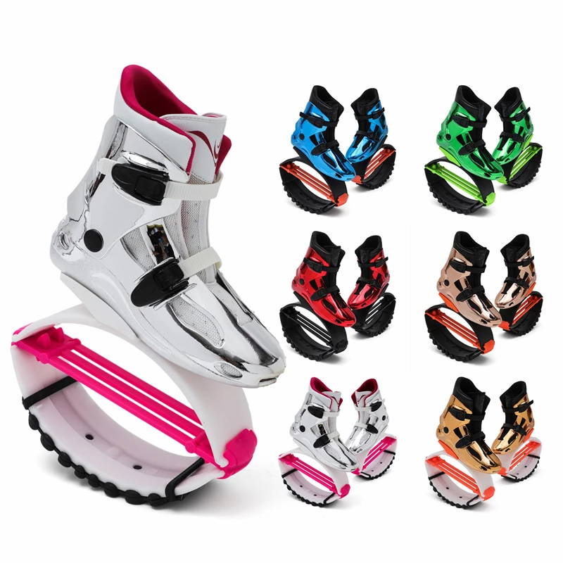 
SYJ3-D Top Power Training Sports Shoes Kangoo Jumps electroplated shiny Two-color Rebound Jumping Shoes Gym Unisex Bounce Boots 