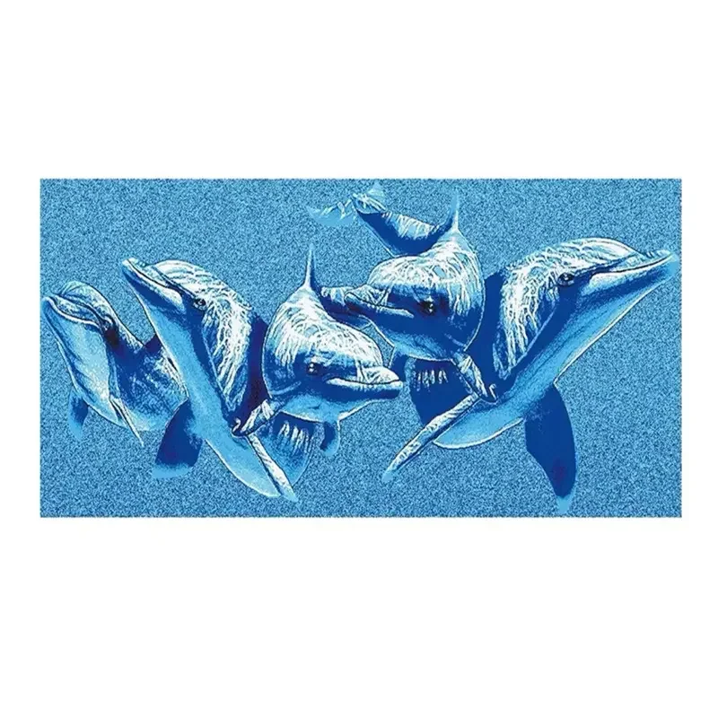 Swimming pool mosaic tile art mural design custom dolphin pattern ceramic glass swimming pool mosaic tile dolphin