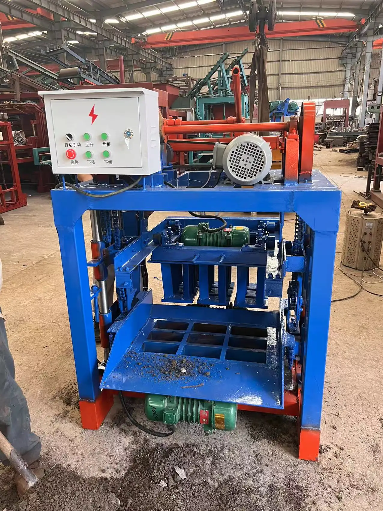 Low Cost Semi-automatic BL4-35A Cement Brick Making Machine Manual Interlocking Hollow Brick Making Machine Price