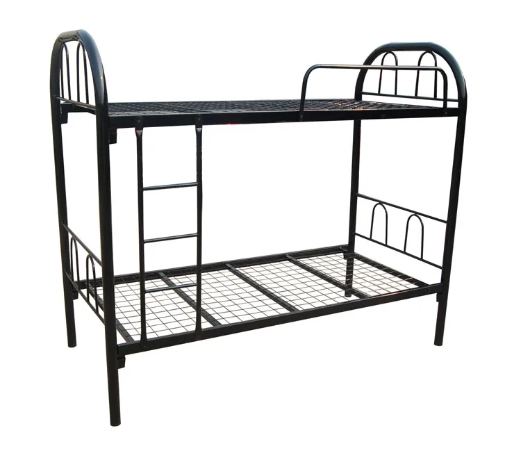 hostel steel iron decker double deck layer metallic bed frame loft bunk metal beds with stairs