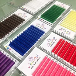 Own brand pbt korean soft lash extension pro made fans spike eyelash extensions cashmere volume lashes