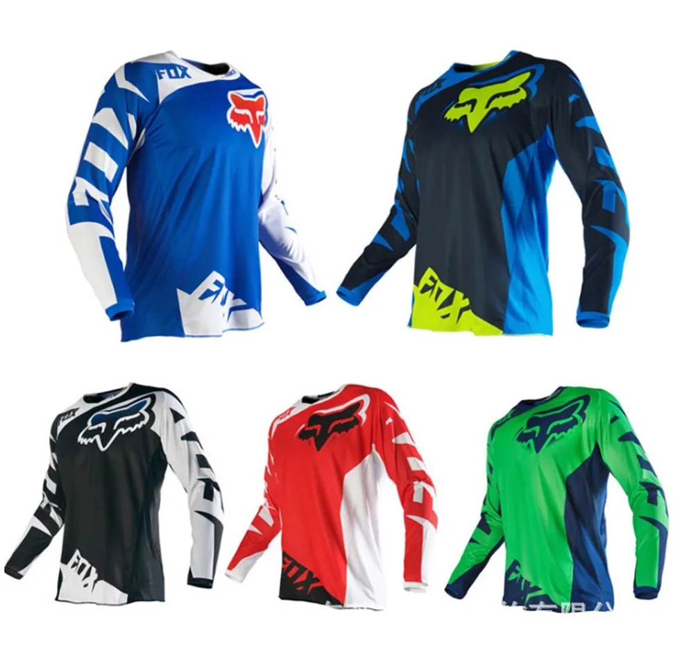 Polyester Breathable Mountain Bike Jersey Wholesale Lightweight Motorcycle Jersey FOX Jersey For Men