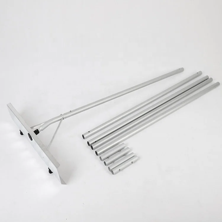 New roof snow rake snow pusher with  extensible aluminum poles